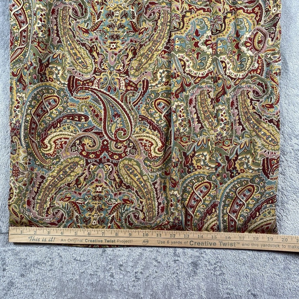 Vtg Liz Claiborne Collection Skirt Womens Size 14 Paisley Faux Wrap Maxi Lined‎ - Picture 11 of 13